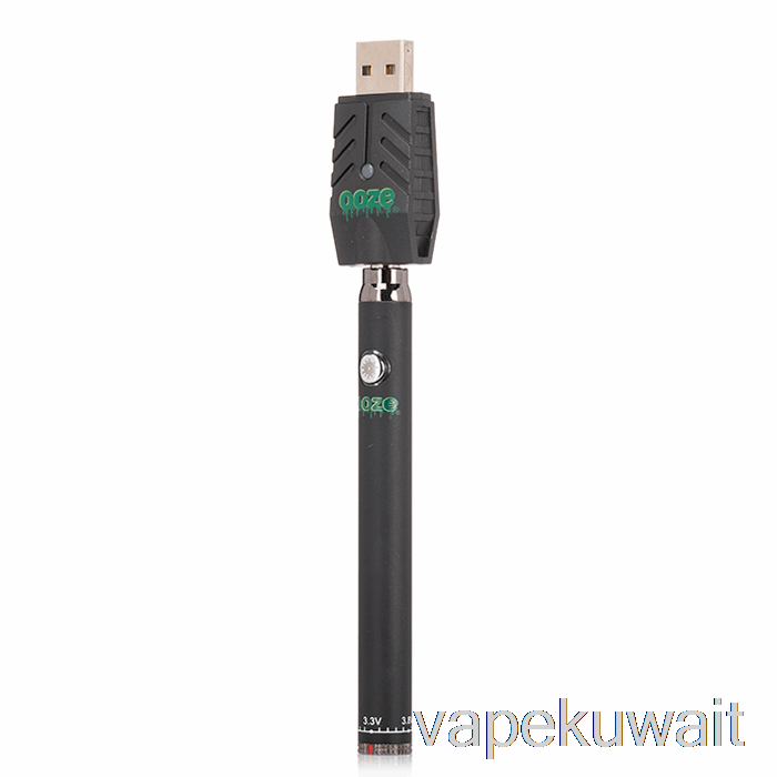 بطارية قلم نحيف تويست 320 مللي أمبير من Ooze، نظام جراب Vape باللون الأسود